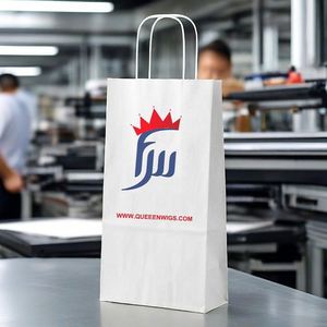 Sacs shopping en papier personnalisés imprimés pour entreprises, mini sacs cadeaux avec logo personnalisé, directement de l'usine - Product Image 1