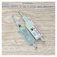 Lishi 2 en 1 Pick and Decoder Laser Key Nuevo decodificador de automóvil y combinación de selección de bloqueo Genuino GT15/ NSN113/