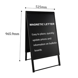 Jh-mech Trắng a-board freestanding kim loại a-frame vỉa hè dấu hiệu bảng bánh sandwich cho các quán cà phê cửa hàng quán bar nhà hàng - Product Image 3