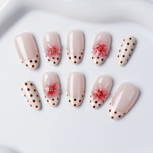 Nuevo Diseño de <span class=keywords><strong>Uñas</strong></span> Postizas en 3D con Relieve, <span class=keywords><strong>Uñas</strong></span> Acrílicas Francesas Hechas a Mano con Cobertura Total, <span class=keywords><strong>Uñas</strong></span> Artificiales de Alta Calidad, 10 Piezas - Product Image 3