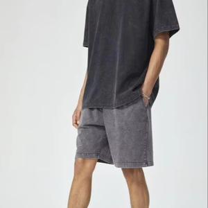 Pantalones Cortos De Hombre Con Cordón Acid Wash Shorts - Product Image 1