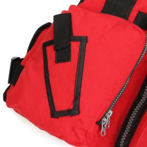 Chaleco Rojo Personalizado de Lona para Pesca, Senderismo, Periodismo, Caza, Fotografía, Chaleco Safari con Múltiples Bolsillos para Hombre - Product Image 6