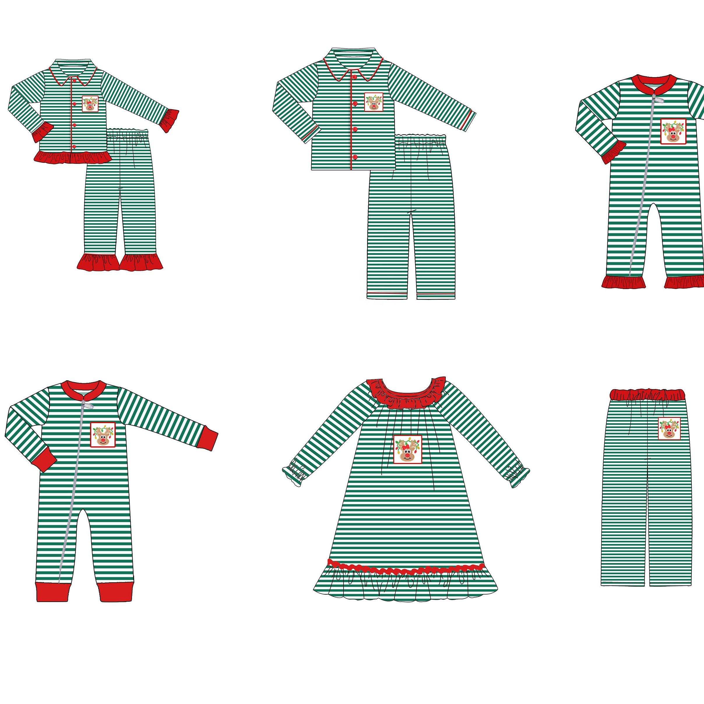 OEM & ODM, оптовая продажа, семейные рождественские пижамы, комплекты одежды, детские пижамы, Осень-зима, бутик, детские рождественские пижамы