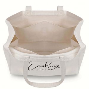 Stylish Eco-Friendly Women's Canvas Shopping Tote Custom Logo Beach Bag with Low MOQ for Wholesale Fun and Practical - Product Image 6