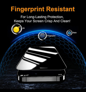 Protection d'écran électroplaquée anti-espion 360° pour <span class=keywords><strong>iPhone</strong></span> 17 16 15 <span class=keywords><strong>14</strong></span> 13 <span class=keywords><strong>Pro</strong></span> <span class=keywords><strong>Max</strong></span>, <span class=keywords><strong>incassable</strong></span> avec boîte d'installation facile - Product Image 5