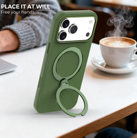 Étui de protection en tissu pour téléphone avec support rotatif à 360 degrés, coque de 2 mm pour iPhone 17