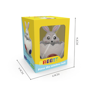 Cubo mágico de silicona para aliviar el estrés de Pascua, juguete de bola de arcoíris - Product Image 5