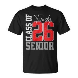 T-shirt de remise des diplômes pour les seniors de la classe de 2026, design Twenty 26 - Product Image 1