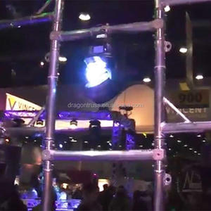 ड्रैगनस्टेज ट्रस एल्यूमीनियम यू फ्रेम सीढ़ी प्रकाश ट्रस पुल UFRAME600-2A 600x650 मिमी चांदी/काला - Product Image 4