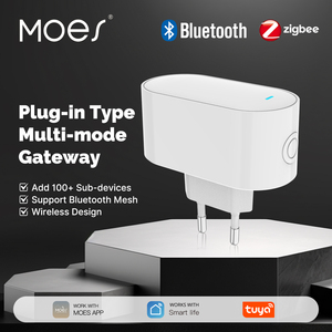 Hub Zigbee Prise EU <span class=keywords><strong>Moes</strong></span> Tuya Hub de Prise Intelligente <span class=keywords><strong>Passerelle</strong></span> EU Bluetooth BLE Mesh Multi-Mode Permet 100+ Sous-appareils Contrôle à Distance par Application - Product Image 2