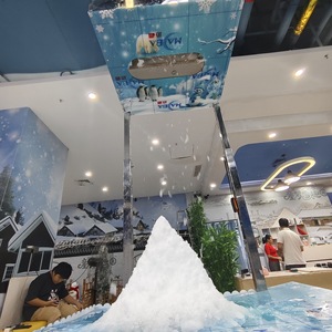 Máquina de nieve para interiores de 1500W, eléctrica, con control remoto, de un solo color, de plástico, con efecto de nieve, para decoración de parques temáticos - Product Image 3