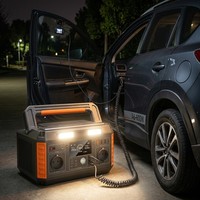 520Wh Tragbare Powerstation 600W Solargenerator mit Reiner Sinuswelle AC PD USB-C Schnellladung Kabelloses Ladegerät für Camping Wohnmobil