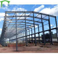 Structure de charpente en acier à poutre en H, entrepôt de poteau de conception fabriqué, grange, atelier industriel, treillis de toit, entrepôt de structure de hangar en acier