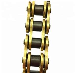 <span class=keywords><strong>Cadena</strong></span> dorada personalizada de alta resistencia a la tracción 428 H para motocicleta Suzuki Kawasaki Yamaha - Product Image 4