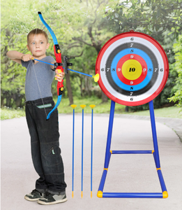 Juego de Arco y Flecha de Plástico para Niños, Juguete de Caza al Aire Libre con Objetivo - Product Image 2
