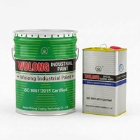 Revêtement liquide mat en résine de caoutchouc chloré Wolong pour la protection anticorrosion, résistant aux eaux salées, application au pinceau, au truelle ou au pulvérisateur