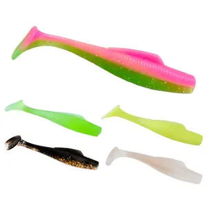 HOWELL 4cm 6cm 8cm 10cm 12cm Custom Soft Lure Paddle Bait T-Tail Soft TPE Shad Bait Fishing Lure