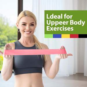 Fitness Resistance <strong>Bands</strong> Set Custom logo 5 Latex Rubber Elastic Mini Loop Yoga Gym Workout Hip <strong>Bands</strong> Exercise <strong>Physio</strong> - Product Image 5