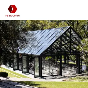 Suole — maison de luxe en aluminium, énorme maison en verre, grand format 8x10 et 4x6, jardin conservateur