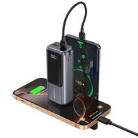 Banque d'alimentation portable mini 4500 mAh avec cordon, chargeur rapide, batterie externe rechargeable