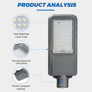 NanDe уличный Интеллектуальный водонепроницаемый уличный фонарь IP65 Водонепроницаемый 60 Вт 100 Вт 150 Вт светодиодный уличный фонарь - Product Image 2