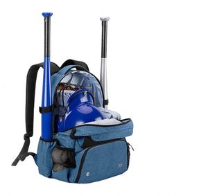 Sac à dos de baseball pour adolescent, fabriqué en usine BSCI, multi-poches, pour 4 battes de softball, avec espace séparé pour les chaussures. - Product Image 1