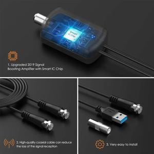 <span class=keywords><strong>Antenne</strong></span> TV numérique HD amplifiée <span class=keywords><strong>4K</strong></span>, commutateur intelligent d'intérieur, amplificateur de Signal-câble HDTV/adaptateur ca - Product Image 3