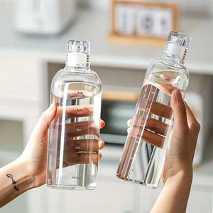 Botella de <span class=keywords><strong>Agua</strong></span> <span class=keywords><strong>Mineral</strong></span> de <span class=keywords><strong>Vidrio</strong></span> de Lujo Personalizada al por Mayor, Botella de <span class=keywords><strong>Agua</strong></span> de <span class=keywords><strong>Vidrio</strong></span> de 500 ml, Botella de <span class=keywords><strong>Agua</strong></span> de <span class=keywords><strong>Vidrio</strong></span> de Borosilicato con Tapa - Product Image 2