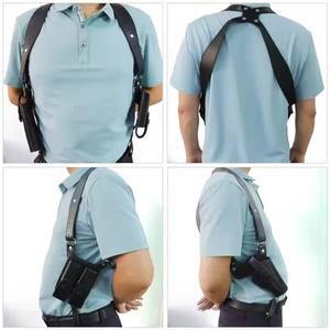 नई बाहरी सामरिक नायलॉन होल्स्टर स्लिंग चमड़े के बैग को छुपा हुआ कंधे को छुपाने के साथ डबल अंडरआर्म बैकपैक - Product Image 3