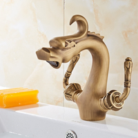 Robinet mitigeur d'eau d'évier de cuisine, classique, Vintage noir mat pour la cuisine et salle de bains
