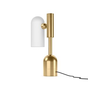 Lámpara de Mesa de Diseño Minimalista, Base E27 de Metal Dorado, Fuente de Luz LED, Iluminación Decorativa para Dormitorio y Sala de Estar - Product Image 2