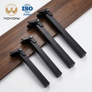 Patas de Mesa Cuadradas Plegables de Metal, Patas de Mesa de Centro con Bisagras Autoblocantes, Utilizadas para Mesa Portátil o Gabinete - Product Image 1