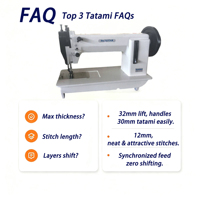 Machine à coudre pour la fabrication de tatamis