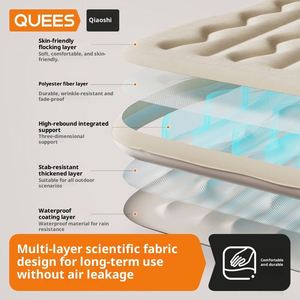 Matelas gonflable de voiture avec déflecteur latéral, lit d'extérieur en PVC écologique, coussin d'air pour siège arrière de berline, gadget de couchage - Product Image 3