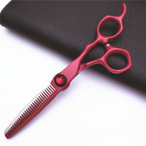 Tijeras de Peluquería Inoue de Acero Inoxidable con Hoja Afilada, Tijeras de Entresacar con Mango Mediano, Herramientas Profesionales para Barbería - Product Image 2