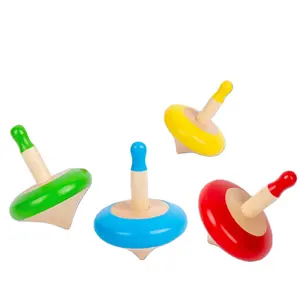 Rompecabezas giratorio de madera para niños, juego de mesa interactivo, 4 Uds.