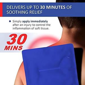 Gel-soft Flexible Hot/Cold Therapy Ice <b>Pack</b> Large Reusable Cold Compress Pad for Relief of Knee Back Ankle Shoulder Pain-14"x11" - Product Image 5