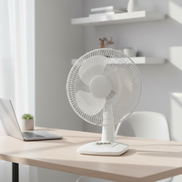 Corps de ventilateur en plastique 12 pouces industriel réglable inclinaison tête haute qualité maison électrique bureau Table ventilateurs