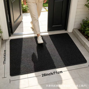 Alfombra de Baño de Tierra de Diatomeas 28x17 Pulgadas, Absorbente, de Secado Rápido, Antideslizante, para Entrada, Diseño Minimalista Marrón - Product Image 2