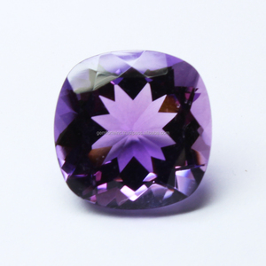 Loose Jewelry Making Gemstone Natural <b>Purple</b> Amethyst 8x8mm <b>Cushion</b> Faceted Cut Calibrated Size Genuine Amethyst Stone Wholesale - Product Image 3