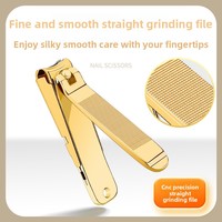 Nouvel ensemble universel de pinces à ongles anti-éclaboussures multi-usages avec grande ouverture et coupe-ongles, emballage en sac PP pour manucure