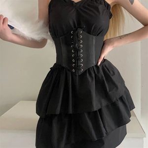 Cinturones anchos de moda tipo corsé, de piel sintética, moldeadores de cuerpo, cinturón elástico ajustado de cintura alta para mujer, para uso diario. - Product Image 2