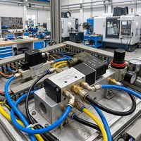 4V210-08 1/8 Zoll 5/2-Wege 2-Positionen Einfachwirkendes Magnetventil AC/DC Multispannung
