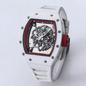 Reloj Deportivo Super RM 055 con Esfera de Fibra de Carbono, Doble Tourbillon Mecánico, Alarma, Correa de Caucho y Reserva de Energía - Product Image 2