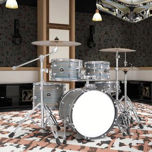 OEM Best Choice 5-Piece Full Size Adult Classic Wood Drum Set Adjustable Features Complete Cymbal Stands <b>Stool</b> Pedal Drum Stick - Product Image 1