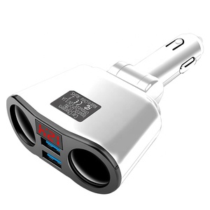 Dual <span class=keywords><strong>USB</strong></span> 3.1A caricatore per auto 5V <span class=keywords><strong>USB</strong></span> per accendisigari per auto Splitter con 2 porte di ricarica 12-24V per telefono cellulare - Product Image 3