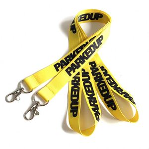 Lanières en polyester écologiques de haute qualité avec impression de logo personnalisé et mousqueton pour usage promotionnel - Product Image 2