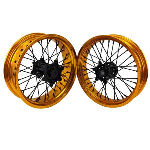 Juego de ruedas Supermoto Exce de fabricación profesional compatible con <span class=keywords><strong>KTM</strong></span> 17*3,0 17*5,0 pulgadas 7116 aleación de aluminio Logotipo de Color personalizado - Product Image 2