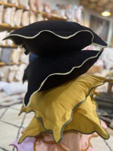 New Design <b>Cushion</b> <b>Cover</b> Customized Solid <b>Blue</b> Color <b>Cushion</b> <b>Cover</b> Sofa Home Decor !00% Cotton Handmade Pillow Case - Product Image 4