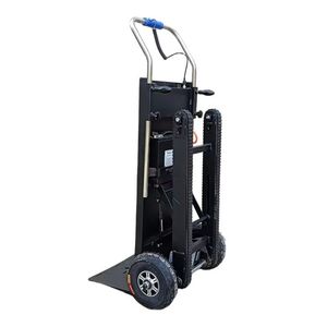 Elektrische goederenhandvattrolley, opvouwbaar, draagbaar, zwaarbelastbaar, metalen stervormige wielen, trapkar voor het vervoeren van zware voorwerpen op trappen - Product Image 1